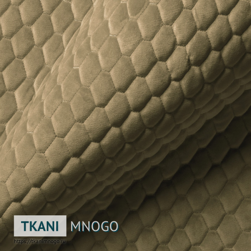 Фото внешнего вида велюра “AY1-19A” (ромб бежевый)