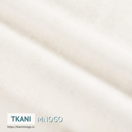 Фото ткани велюра “RJHM-1” (однотонный белый)