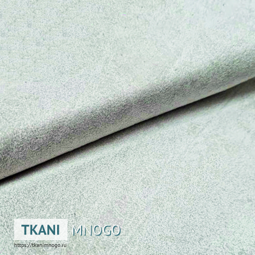 Фото материала 1(арт.) - белый однотонный. Производитель Китай. Замша - внешний вид.