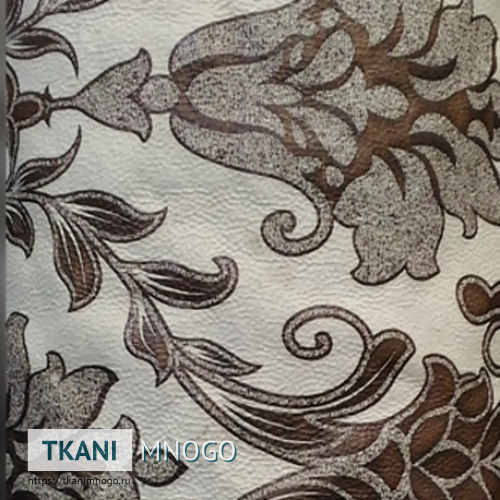 Фото материала Арбореал 619-1(арт.) - белый цветы. Производитель Китай. Замша - внешний вид.